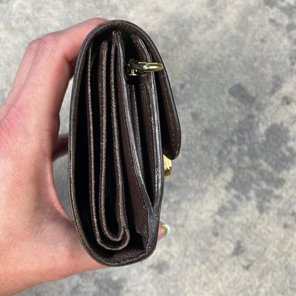 Rare Louis Vuitton Damier Ebene Joey Wallet Press Lock Compact Check - Picture 4 of 17